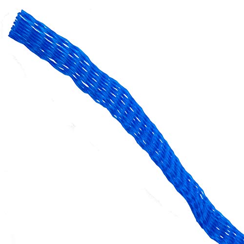 Caplugs 420201BC כחול כחול רשת שרוול רשת מגן עם שרוול רוול נועד למתוח ולהתאים ל- OD 1/2 אינץ 'עד
