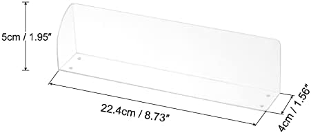 מחלקות מדף ימין של Meccanixity, PVC מארגן מדף מארגן מדף PVC לסופרמרקט ארון עם רצועה מגנטית 22.4 x 5