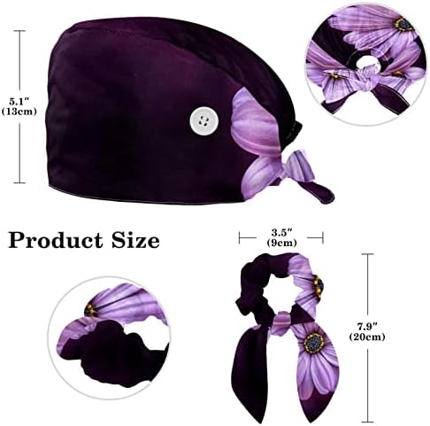 כובע פרחים פרחוני כובע בופנט כובע עבודה בגודל אחד צבע רב צבע עם שיער קשת משובש