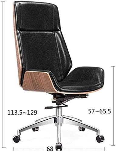 משרד כיסא מנהלים להישען ארגונומי גבוהה בחזרה, מסתובב עור מתכוונן ארגונומי עיצוב פנאי כיסא כורסה