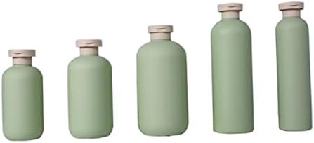 FOMIYES 5 יחידות מיכל בקבוק ג'ל מקלחת עם מכסה מיכל שטיפת גוף מיכל סיליקון מיכלי גוף נוזלי בקבוק