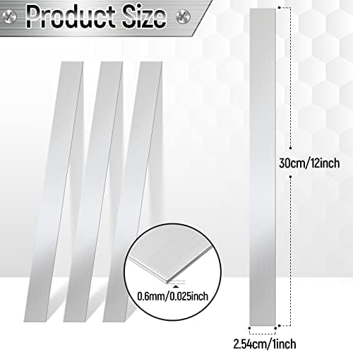 10 יחידות מתכת רצועות מתכת שים המניה מתכת גיליון מתכת שימס פער מילוי לקצץ רצועת 12 אורך איקס 0.02 עובי