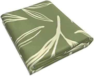 Luxteen מרווה עלים בוטניים ירוקים מגבות יד מגבת אמבטיה אולטרה רכה רכה מאוד סופגת מגבת מטבח