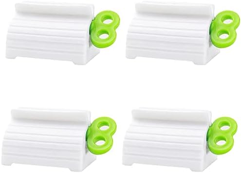 4 יחידות מתגלגל משחת שיניים מסחטת, משחת שיניים מסחטות מחזיק לסובב עבור משחת שיניים, קרם