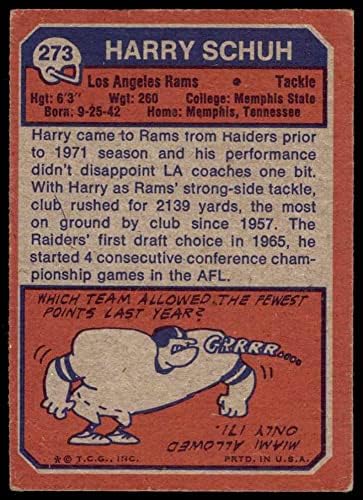 1973 Topps 273 הארי שוה לוס אנג'לס ראמס VG Rams Memphis