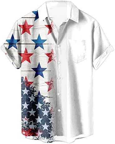 BMISEGM קיץ אימון אימון חולצות דגל אמריקאי לגברים חולצות פטריוטיות לגברים 4 ביולי שרוול ארוך של גברים מזדמנים