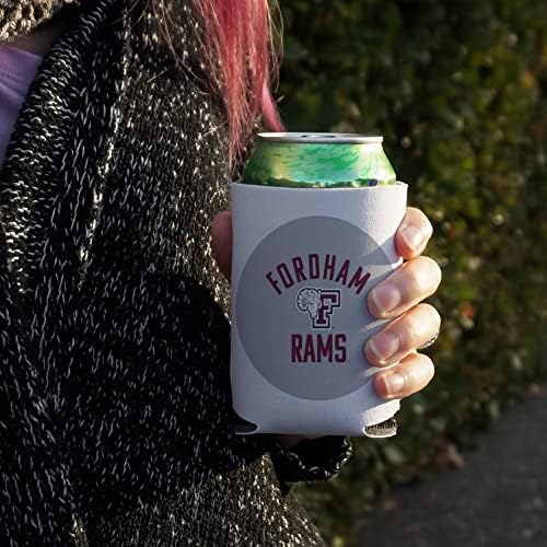 לוגו RAMS של אוניברסיטת פורדהאם CAN CON COREER - שרוול שרוול חיבוק מבודד מתקפל - מחזיק מבודד משקאות