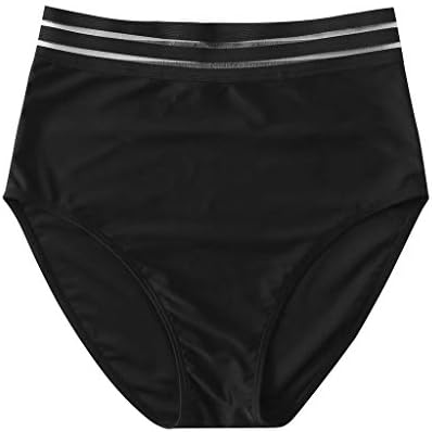 Fulijie Teen Swim Swim Pops Control Bikini Bikini Bimims בגד ים תקצירים נשים תחתונות גבוהות מכנסיים