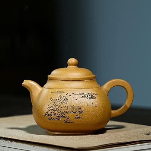 Wionc Duanni Sifang Pan Kettle Zisha Teapot סיר בעבודת יד Kung-Fu תוכנות תה סגול כלי שתייה עבור Puer Green