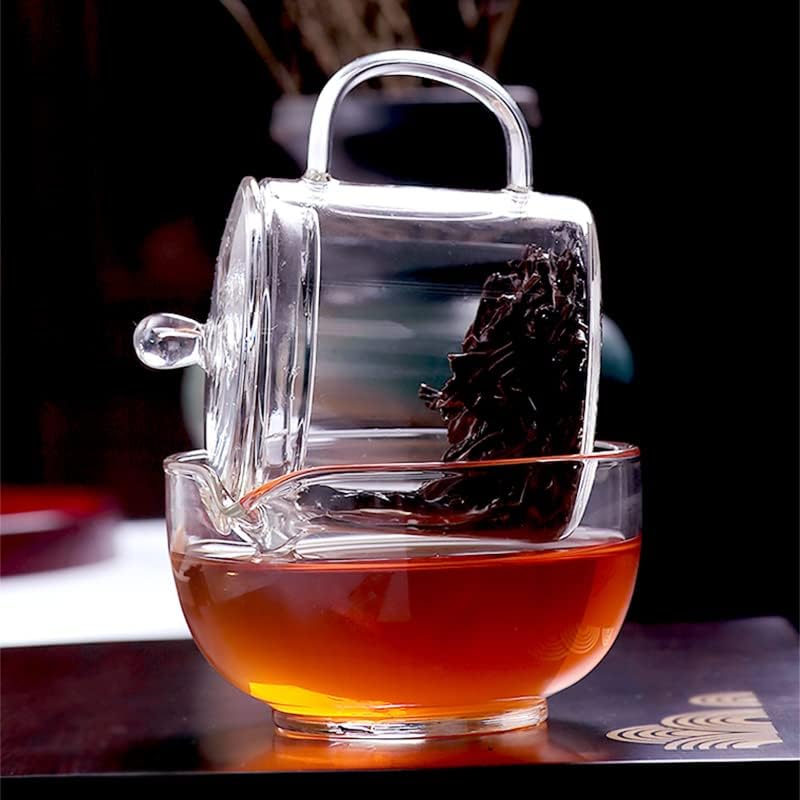 Yiylunneo זכוכית עמידה בפני חום סטנדרטית כוס הערכה תחושית תה ירוק וקערה הערכה הערכה הערכה כוס כוס כלים