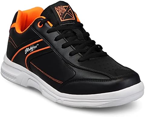 נעלי באולינג אתלטיות לגברים, שחור / כתום, 10.5 לָנוּ