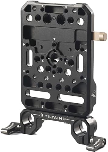 ערכת צלחת סוללה של Tilta Tiltaing Mini V-Mount Mount I עבור Gimbals ומצלמות קטנות יותר, שחור