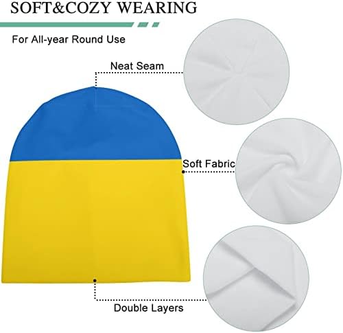 דגל של אוקראינה יוניסקס מלא הדפסת רפוי כפת כובע אופנתי גידור כובע כל התאמה בסוודרים כובע