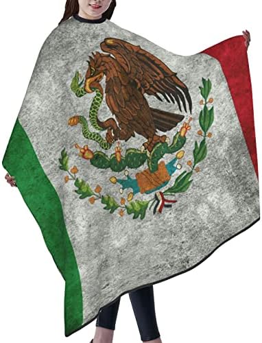 תספורת קייפ, גראנג 'דגל מקסיקני לגברים נשים תספורת סינר כף שיער חיתוך שיער סטייליסט שמפו שמפו 55 x 66 ב