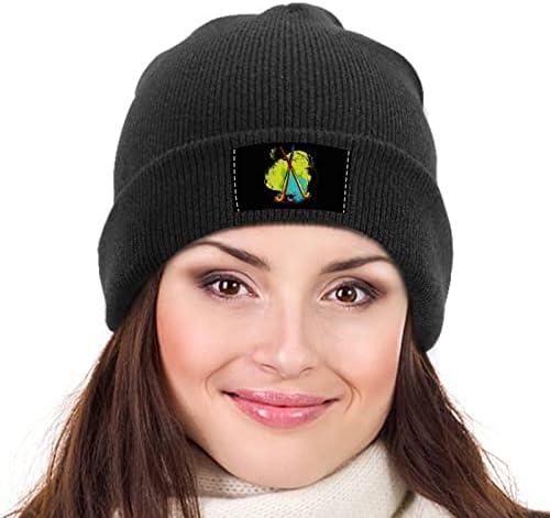 שדה הוקי סרוג כפת כובע רך סקי כובע גולגולת כובע לנשים גברים בית משרד נסיעות