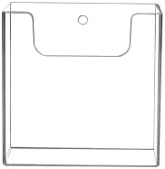 מחזיקי שיווק מחזיק טריפולד תוספת קיר עמוק אחסון הרכבה על חוברת פח מחזיק כרטיסי מתלה רחבים בגודל 4 אינץ 'שקיות