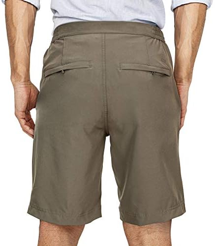 33,000ft Mens Classic-Fit 9 מכנסיים קצרים מהיר יבש גולף קצרים מותניים אלסטיים משיכת מכנסיים קצרים מדי יום