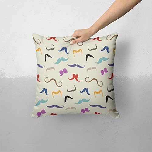 חבילת שפם וינטג 'של iirov - עיצוב בית דקורטיבי בהתאמה אישית מכסה כרית כרית מקורה או חיצוני פלוס כרית לספה, מיטה