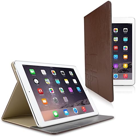 מארז Woxwave תואם ל- iPad Air 2 - מארז עור של Folioview, עור Folio מעור חכם עם עמדת iPad Air 2, Apple iPad Air