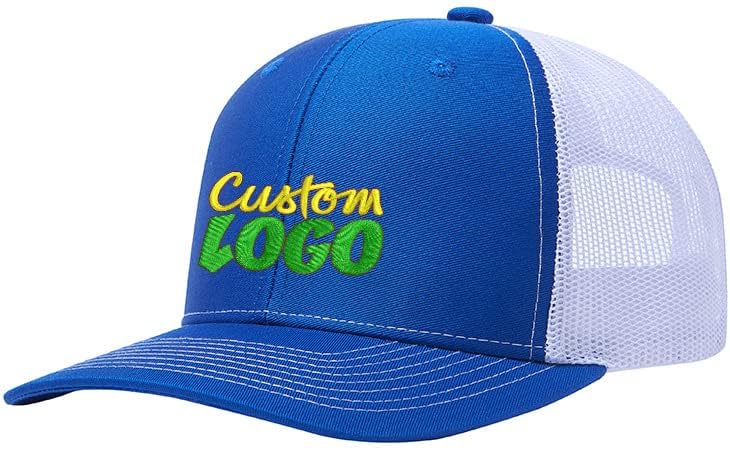 לוגו מותאם אישית רקום כובעי נהג משאית לגברים כובע רשת מתכוונן נהדר לכובע בייסבול בחוץ