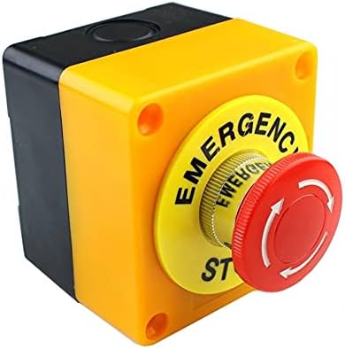 Rayess AC 660V 10A מעטפת סימן אדום עצירת חירום פטריות מתג לחיצת כפתור LAY37-11ZS