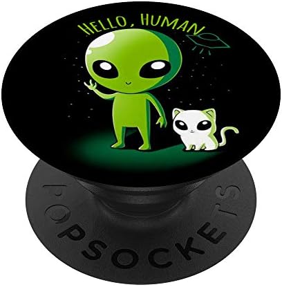 עיצוב זר - חייזרים מגניבים - שלום פופגריפ של חייזרים וחתולים אנושיים: אחיזה ניתנת להחלפה לטלפונים