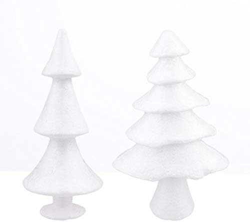 צורות קצף עץ חג המולד צורות דוגמנות מדגמנות קלקר עץ חג המולד עובש לבן מלאכת DIY לפרחים סידור מתנה קישוטי מסיבת
