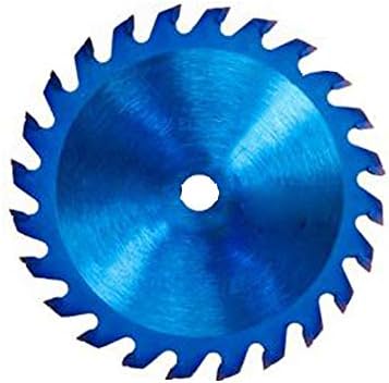 Fansipro 24/30/36 שיניים מסור מעגלי מסור ננו ציפוי כחול דיסק חיתוך עץ 10/15 ממ, 85 x 10 ממ, כחול