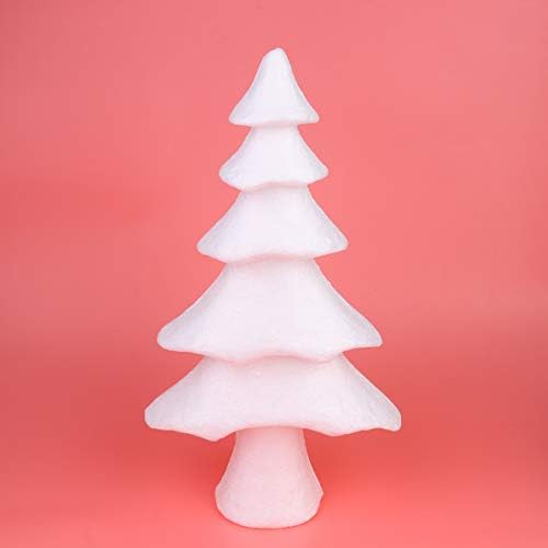 Kesyoo נייר מאצ'ה קונוסים קצף עץ חג המולד קונוס קונוס מלאכה קונוס קונוס לבן קונוס קצף עץ דגם DIY