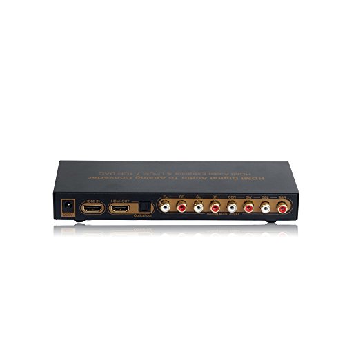 LPCM 7.1CH HDMI Audio Converter.Suports צבע עמוק 12 סיביות מלא HD, 3D ו- 4K2K Video.uses 24BIT