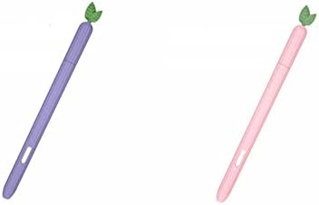 2 חבילות עיצוב קריקטורה חמוד עיצוב סיליקון שרוול מארז תואם עם סמסונג גלקסי לשונית S6 Lite S עט,