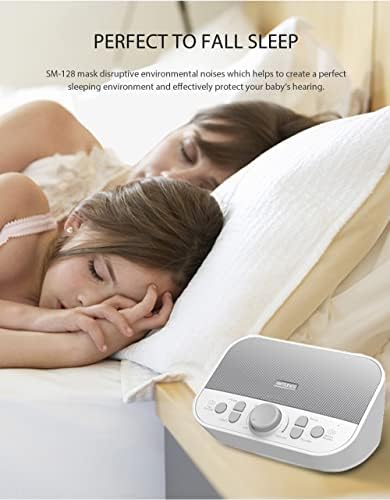 ריפטונס נייט לבן-מכונת קול רעש לבן עם 28 צלילים מרגיעים, סמ128 תהנה מהשינה שלך עם מכונת הרעש הנהדרת