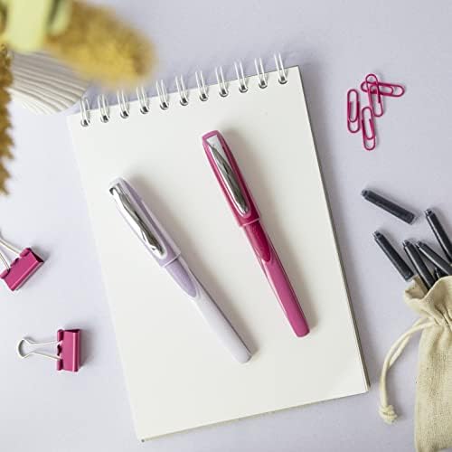 שניידר ריי רולרבול עט ניתן למילוי מחדש עם מחסניות דיו סטנדרטיות המתאימות למניעים ימניים ושמאליים לבנדר