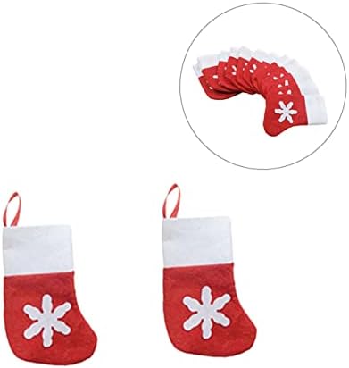 Nolitoy 72 PCS גרביים מעוטרות לחג המולד Chrismas Socks Bolsas Navideñas para חג המולד דקורטיבי