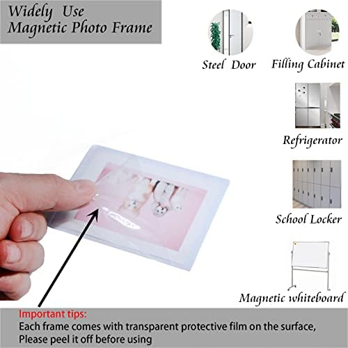 מסגרת תמונה פולארואידית מגנטית 2.5 x 3.5 אינץ ', מסגרת צילום מיני אינסטקס למקרר, מגנטים צילום למקרר,