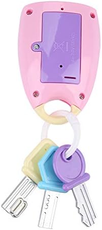Vbestlife מפתחות צעצועים פאנקיים לפעוטות ותינוקות, צעצוע תינוק חכם מפתח מרחוק רכב מרחוק רכב מוזיקלי