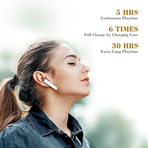 אוזניות אלחוטיות אמיתיות, REEHM IPX7 עמיד למים Bluetooth 5.0 אוזניות אלחוד