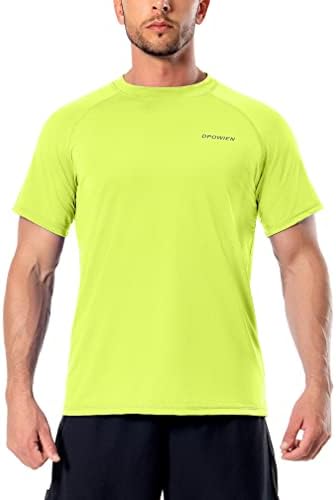 חולצות שחייה לגברים upf 50+ שומר פריחה שרוול קצר הגנה על שמש מהירה חולצת מים יבשים אימון אתלטי ריצה בגדי
