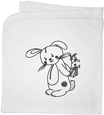 Azeeda 'ארנב עם מתנה' שמיכה / צעיף כותנה כותנה