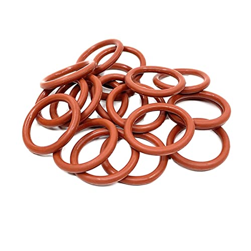 ForestGift 30 PCS סיליקון O-Rings אטם אטם אטם אטם אטם 20 ממ OD 16.2 ממ מזהה 1.9 ממ רוחב סיליקון מכונת כביסה