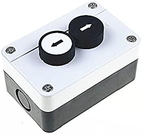 Ganyuu איפוס עצמי כפתור שטוח 2 חור 2 חור אטום למים תיבת תיבת תיבת תיבת בקרה עם כפתור חץ
