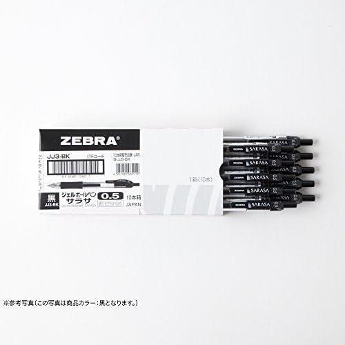 Zebra Sarasa B-JJ3-Bl Gel Pend Pen, 0.5, כחול, 10 חתיכות