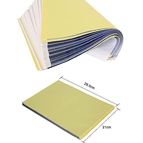 נייר העברת קעקועים של קליקון, 30 גיליונות A4 גודל קעקוע נייר סטנסיל לקעקוע לעור, 4 שכבות נייר סטנסיל תרמי פרימיום