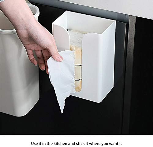 SMLJLQ שולחן רב-פונקציונלי מחזיק רקמות פנים מפיות קופסת קיר אמבטיה קיר רכוב על קופסת מטבח מגש נייר