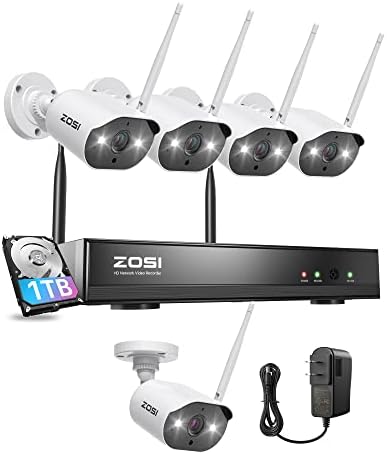 מערכת מצלמות אבטחה אלחוטית של Zosi 2K 8C