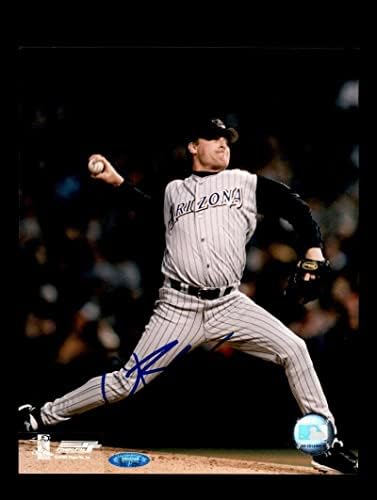 Curt Schilling Tri Star חתום 8x10 Photo Diamondbacks Autograpth - תמונות MLB עם חתימה