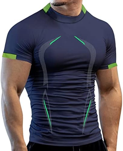 חולצות אימון XXBR לגברים, לחות מתפתלת מהירה ביבשה פעילה ביצועים אתלטי ביצועים חולצות T חולצות