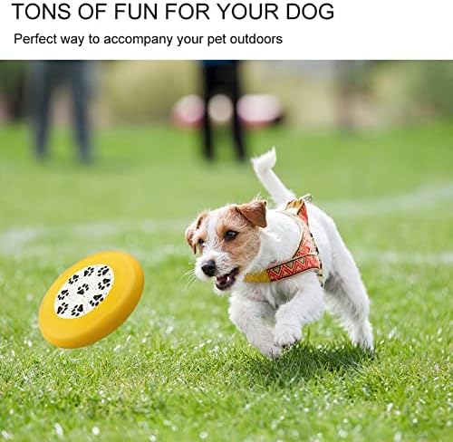 הדפסים של כלב הדפסי כלבים עגולים צעצועים לדיסק מעופף לאימונים קערת אוכל ספורט