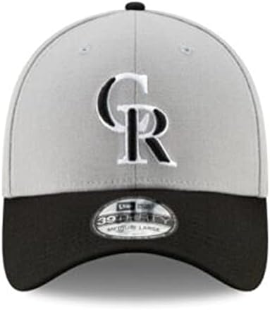 קולורדו רוקיס פלקס פיט גודל בינוני / גדול כובע כובע אפור ושחור