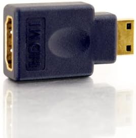 C2G מיני HDMI ל- HDMI, מתאם HDMI, מתאם מהירות נקבה לזכר, כחול, כבלים ללכת 40435